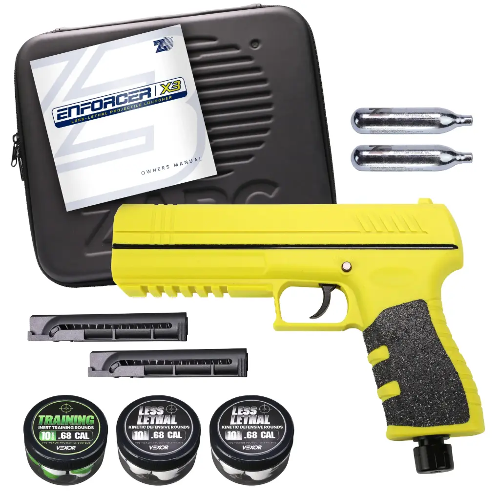 Zarc ZX3 Yellow w/ Black Accent | .68 Air Launcher Kit Home Self Defense
