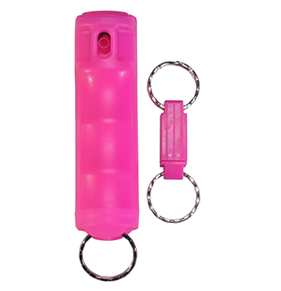 [SD-105S76R] Vexor Key Guard Pepper Spray w/ Quick Release - Rose