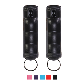 Vexor Compact Spray Guard Pepper Gel-2 Pack-Hard Durable Case- Black