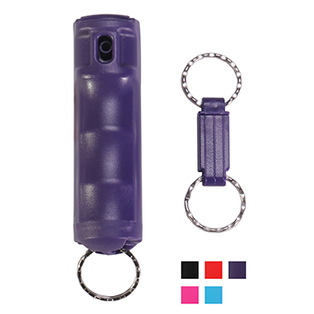 VEXOR® Compact Spray Guard Pepper Gel-Hard Durable Case w/ Quick Release - Purple