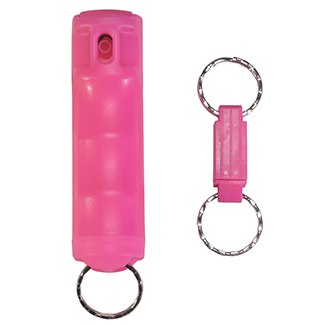 [SD-105S75R] Vexor Key Guard Pepper Spray w/ Quick Release - Soft Pink