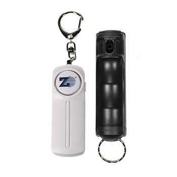 [PSP-PA20S71] Zarc Personal Safety Kit with Zarc Vexor Police Strength Pepper Spray, Black Flip-Top Finger Grip, 20+ Shots, 10-12 Ft. Range, White 130db Alarm with LED Light